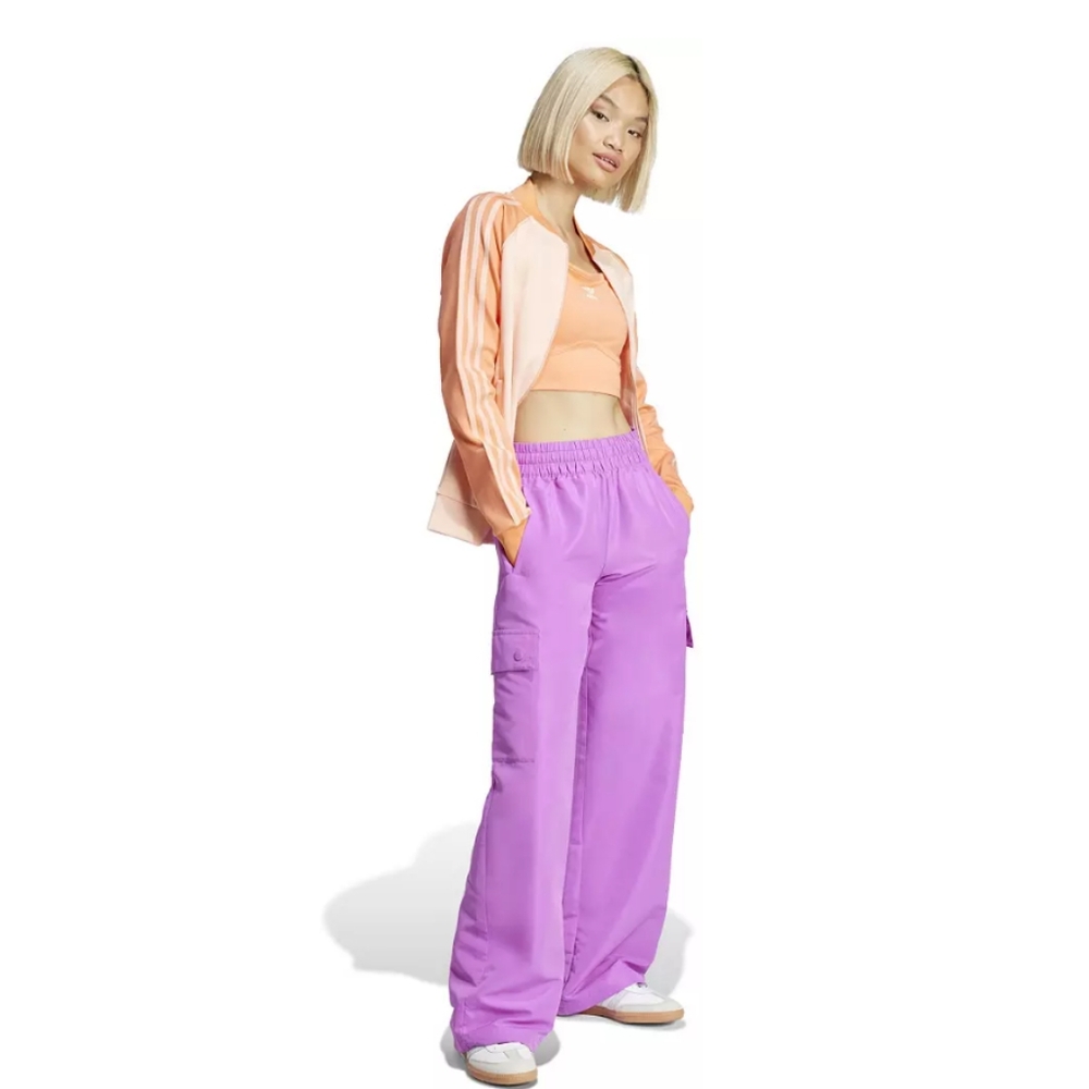 adidas Originals Loose Fit Woven Purple Burst Cargo Pants